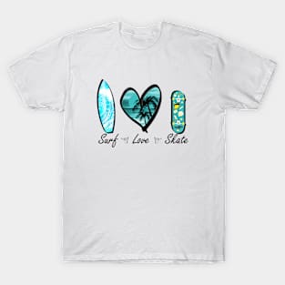 SURF LOVE SKATE T-Shirt